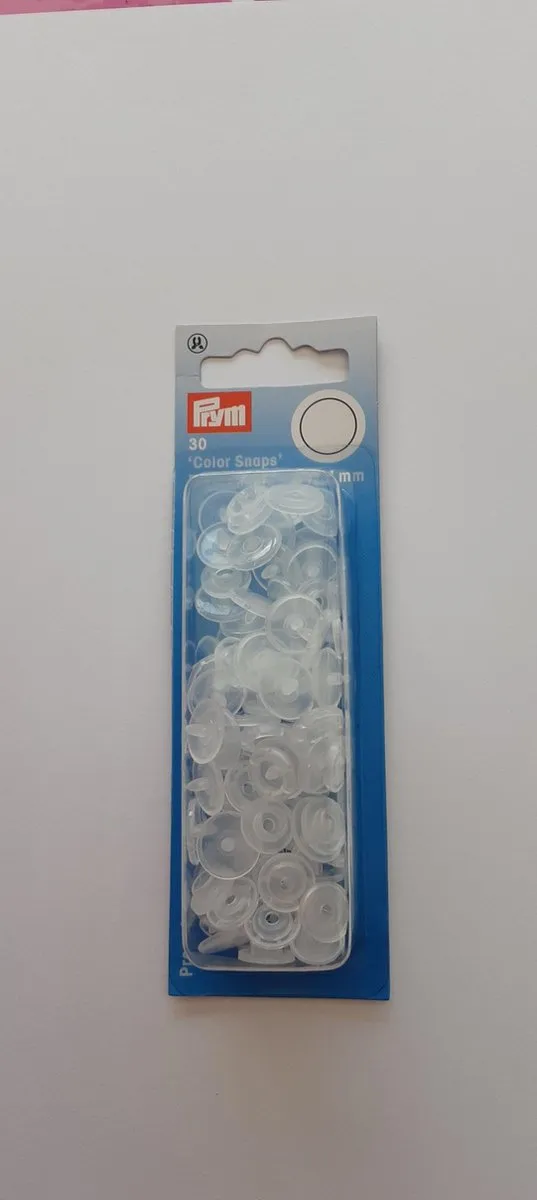 Prym Drukknoop ColorSnaps 12,4mm Transparant