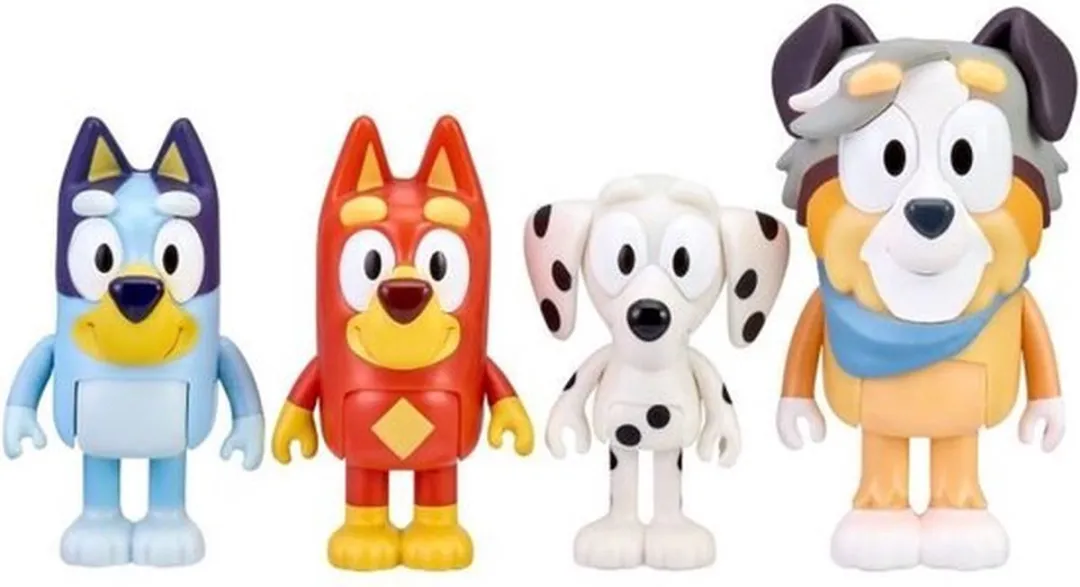 Moose Toys Bluey School Friends - 4 Stuks - Veelkleurig