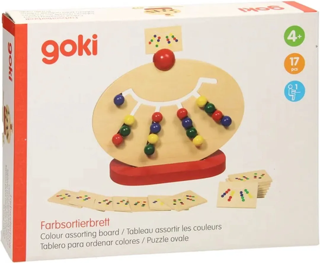 Goki Kleurenrangschikspel GK58970 - 16 Voorbeeldplaatjes