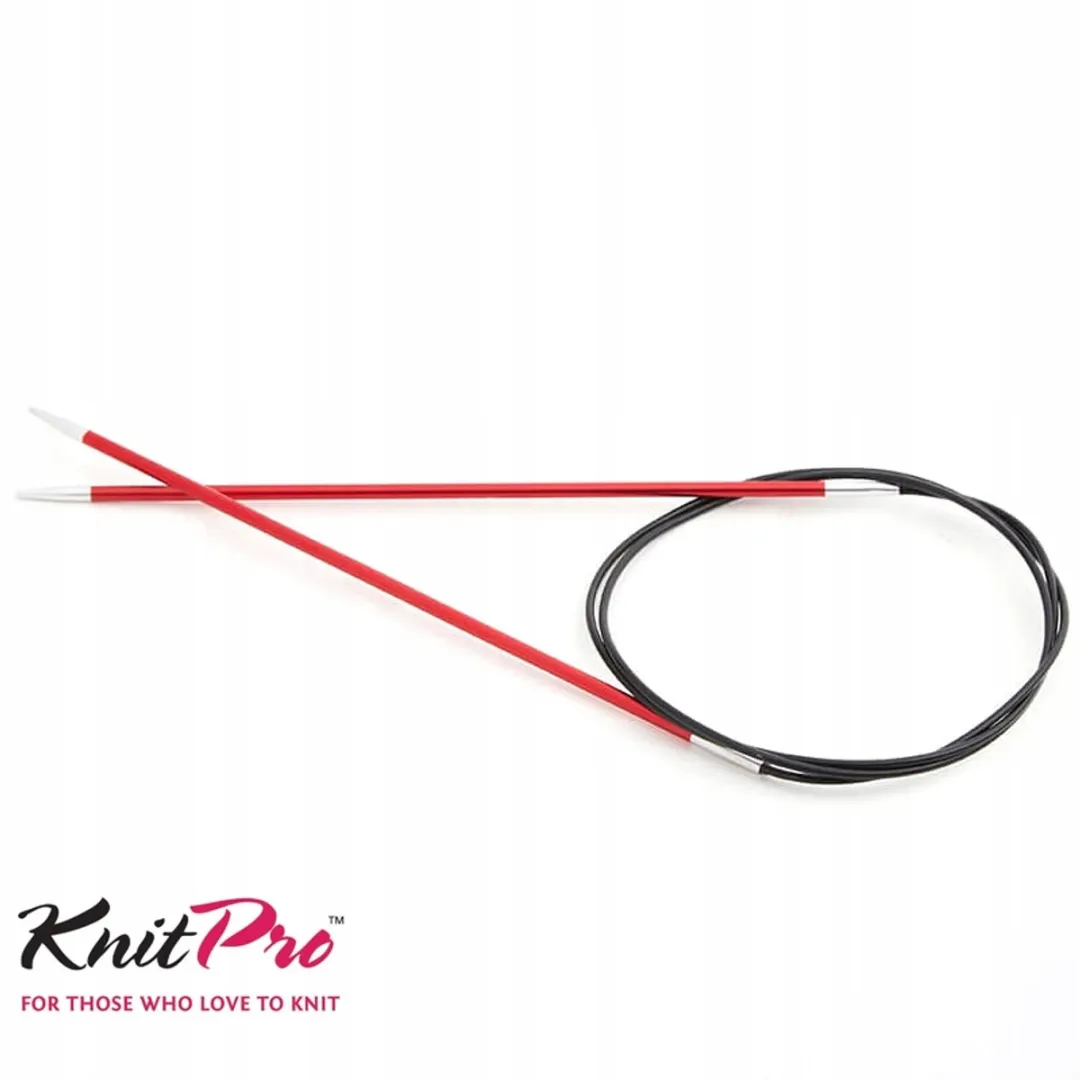 KnitPro Zing Metaaldraadbreinaalden 2,50mm - Rood/Zwart