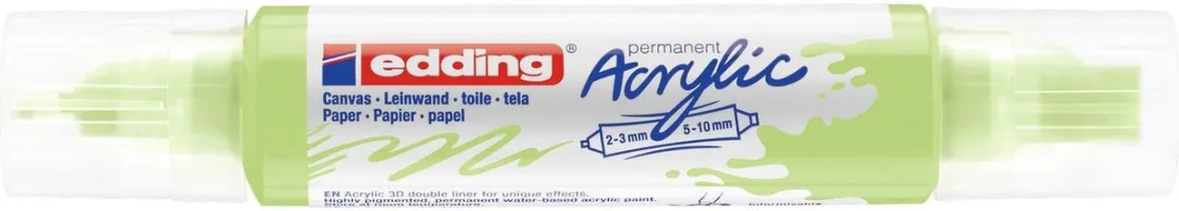 edding 5400 3D Double Liner Acrylmarker - Pastel Groen