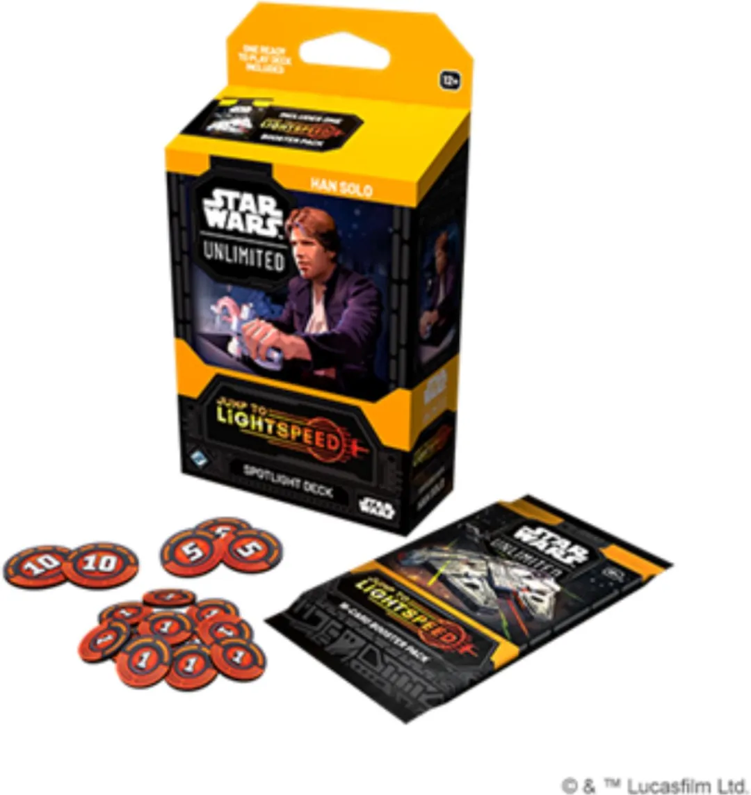 Star Wars Unlimited Jump to Lightspeed Han Solo Spotlight Deck