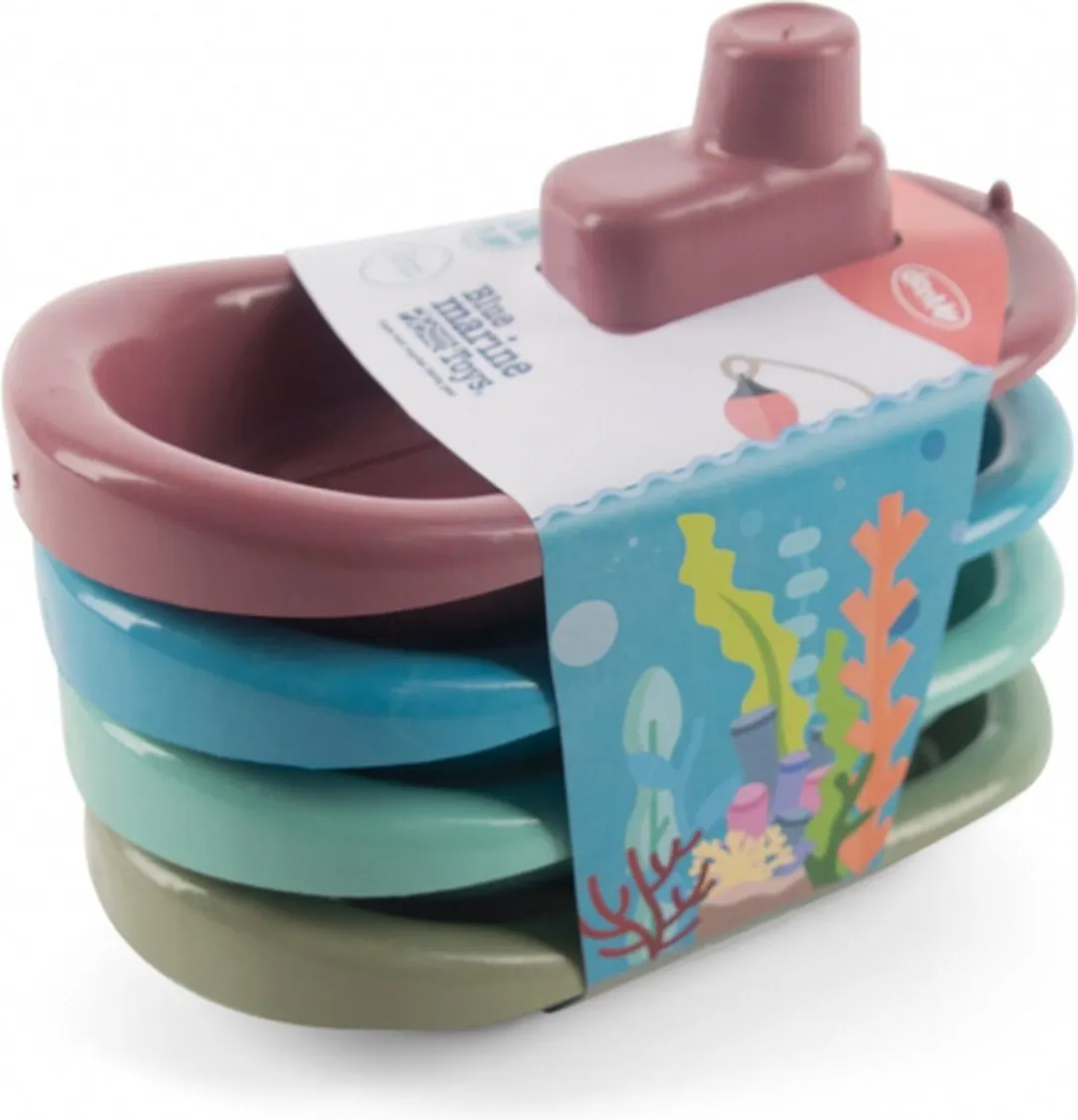 Dantoy Blue Marine Toys Bootjesset - 4 Stuks