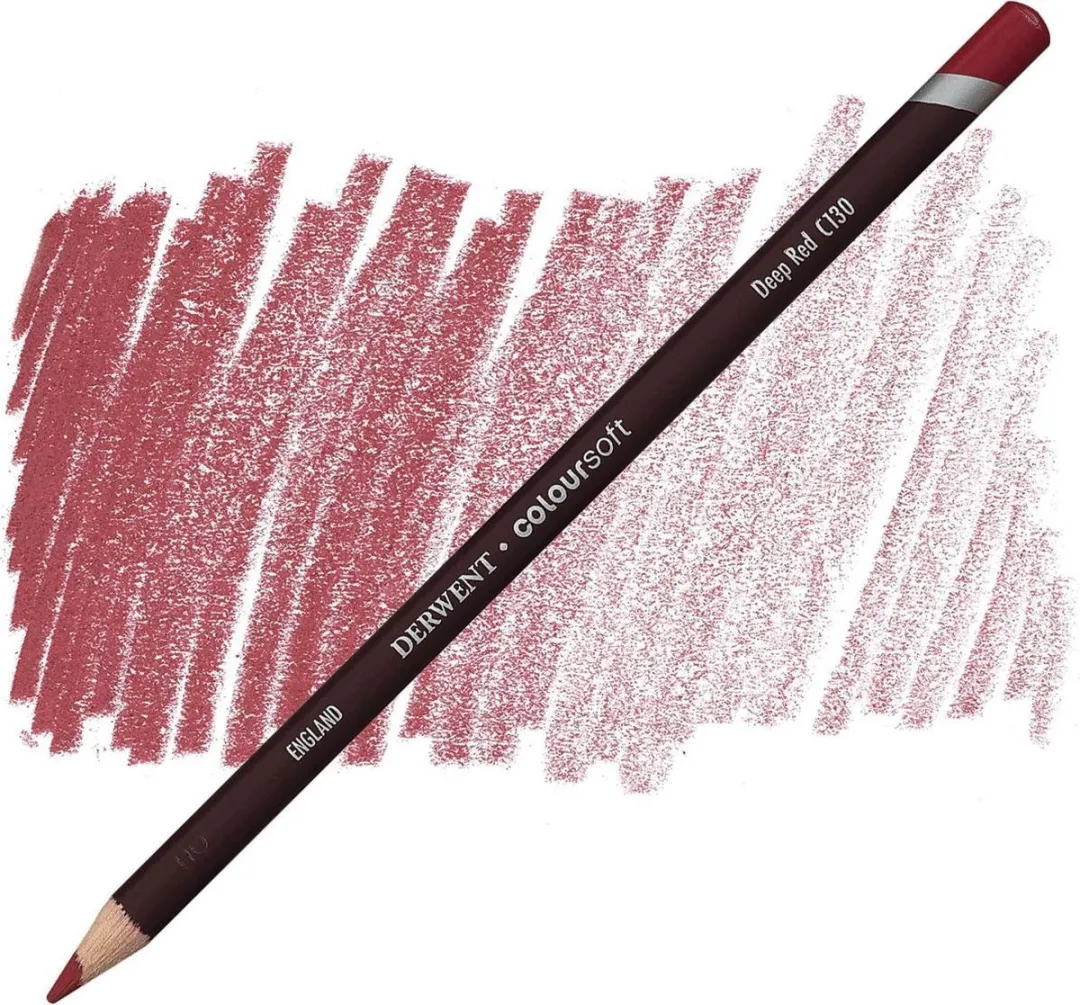 Derwent Coloursoft Potlood Deep Red C130