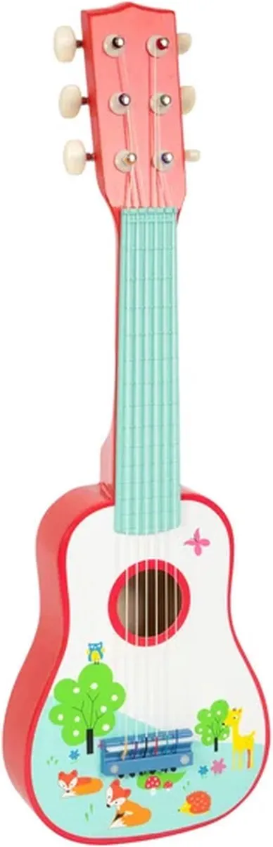 Small Foot Houten Gitaar Kleine Vos 53cm - Multicolor