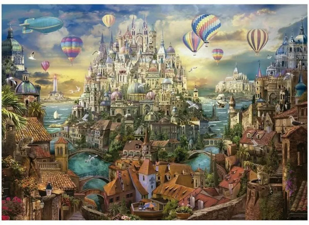 Educa City of Reve Puzzel 8000 Stuks - Sinterklaas Multicolor