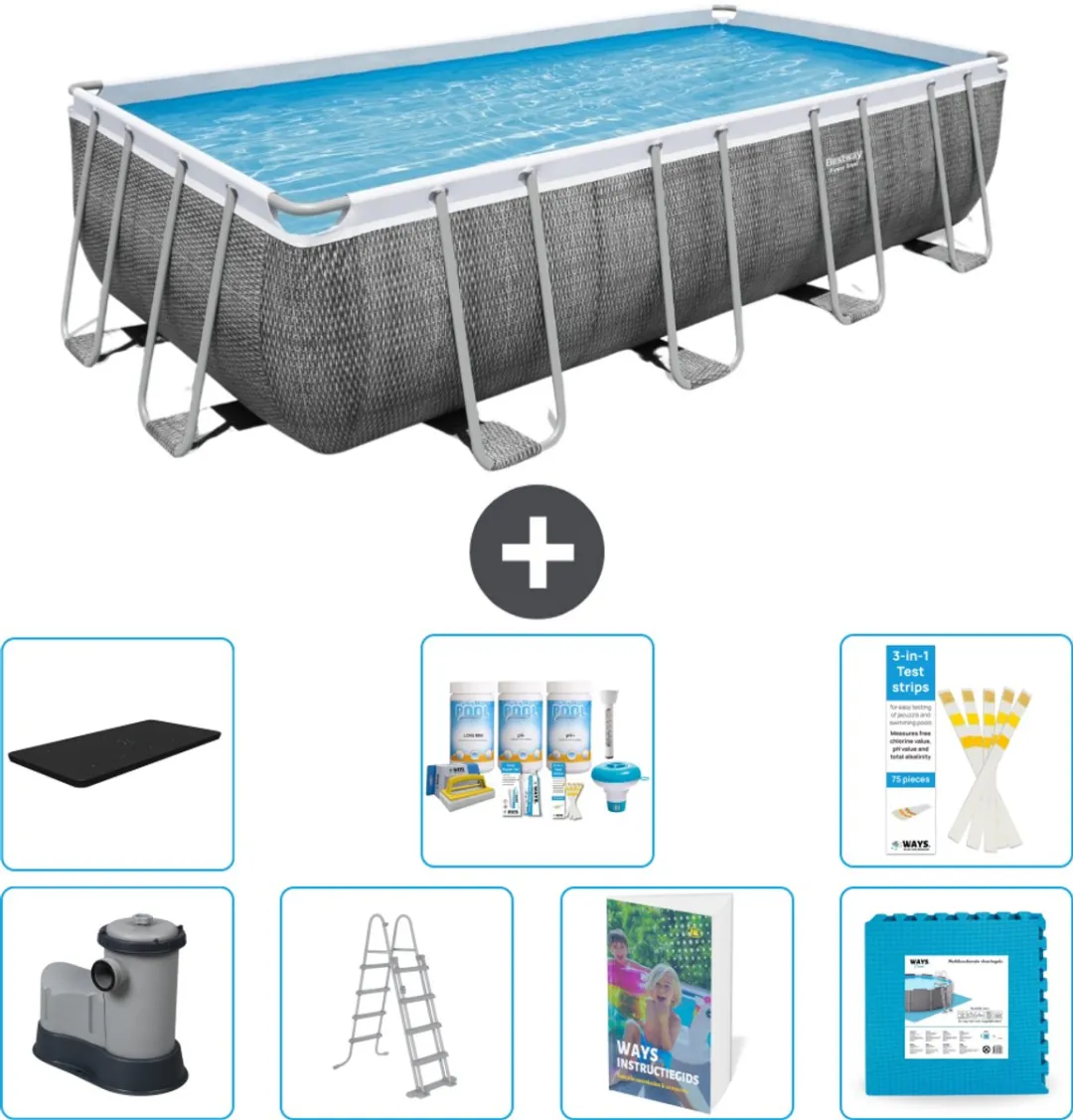 Bestway Power Steel Zwembad 549x274x122