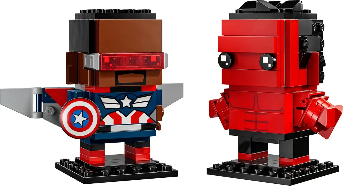 LEGO Marvel Brickheadz 40668 Captain America & Rode Hulk Figuren - 202 Stukken
