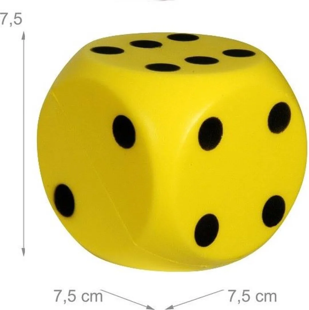 Johntoy Foam Dobbelsteen 7,5cm