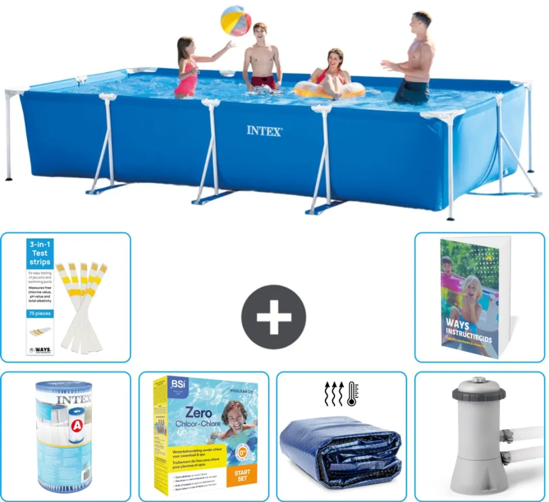 Intex Rechthoekig Frame Zwembad 450x220cm