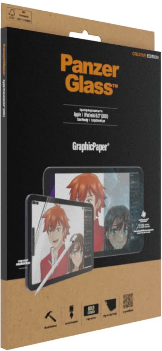 PanzerGlass iPad mini 6e Gen GraphicPaper Hoes - Transparant - afbeelding 6 van 6