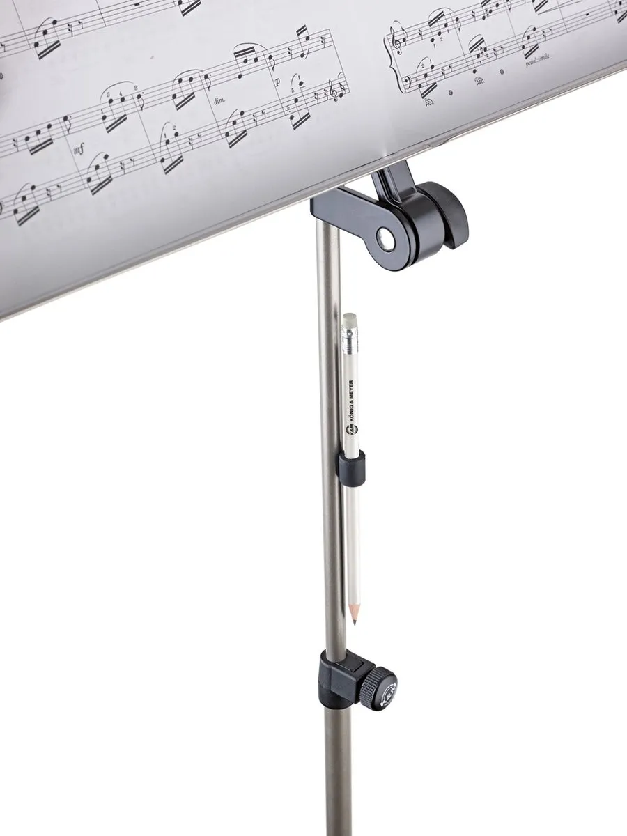 König & Meyer 16099 Houdmagneet met potlood - Wit
