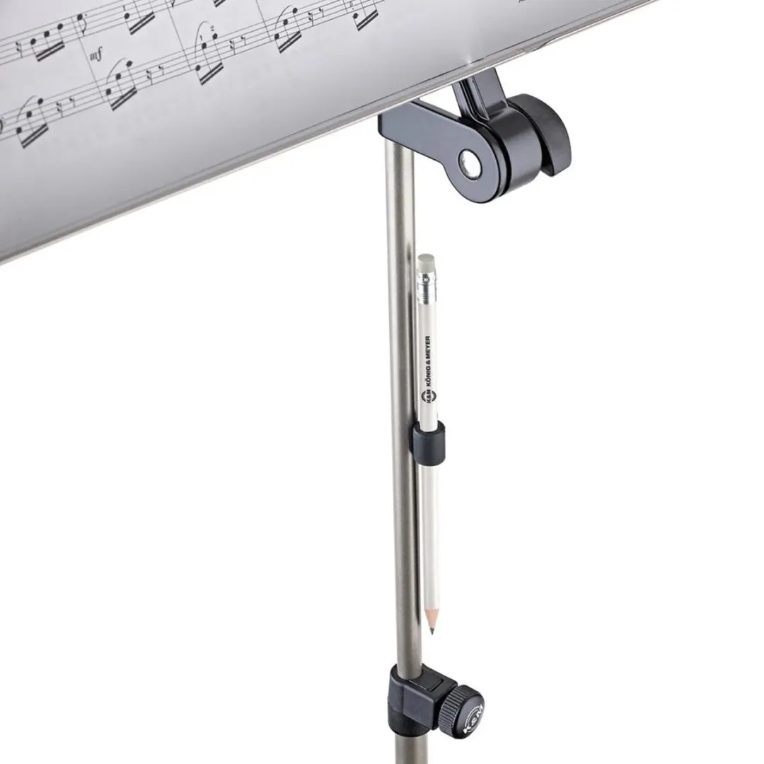 König & Meyer 16099 Houdmagneet met potlood - Wit