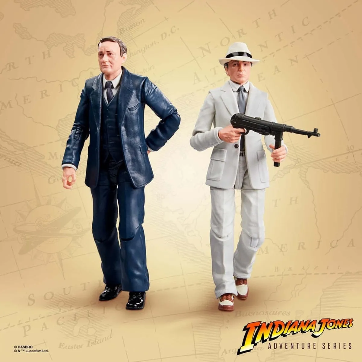 Hasbro Indiana Jones Adventure Series Marcus Brody & René Belloq