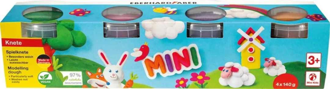 Eberhard Faber Kinderklei 4x140g - Assorti