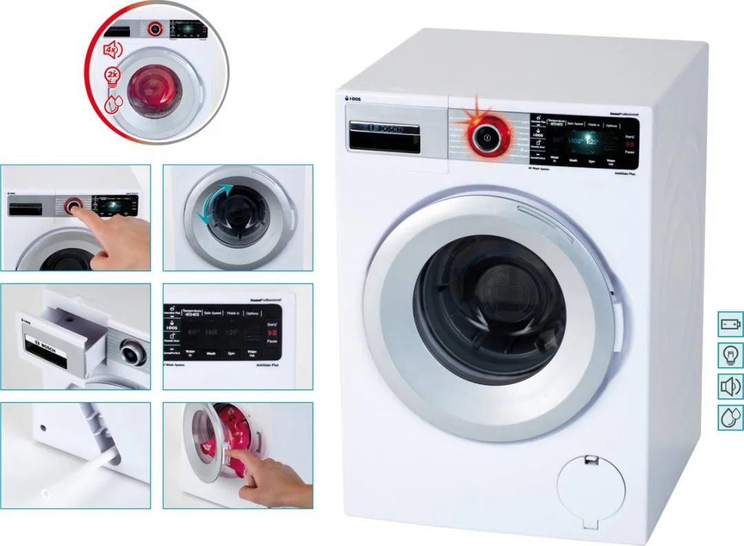 Klein Toys Bosch Speelgoed Wasmachine - Wit - afbeelding 6 van 6