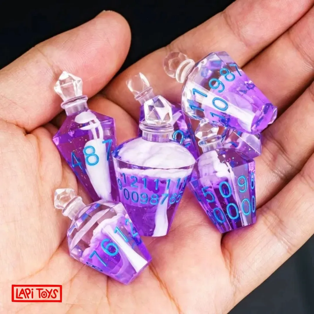 Lapi Toys D&D Dice Set Poison - 7-delig - Paars