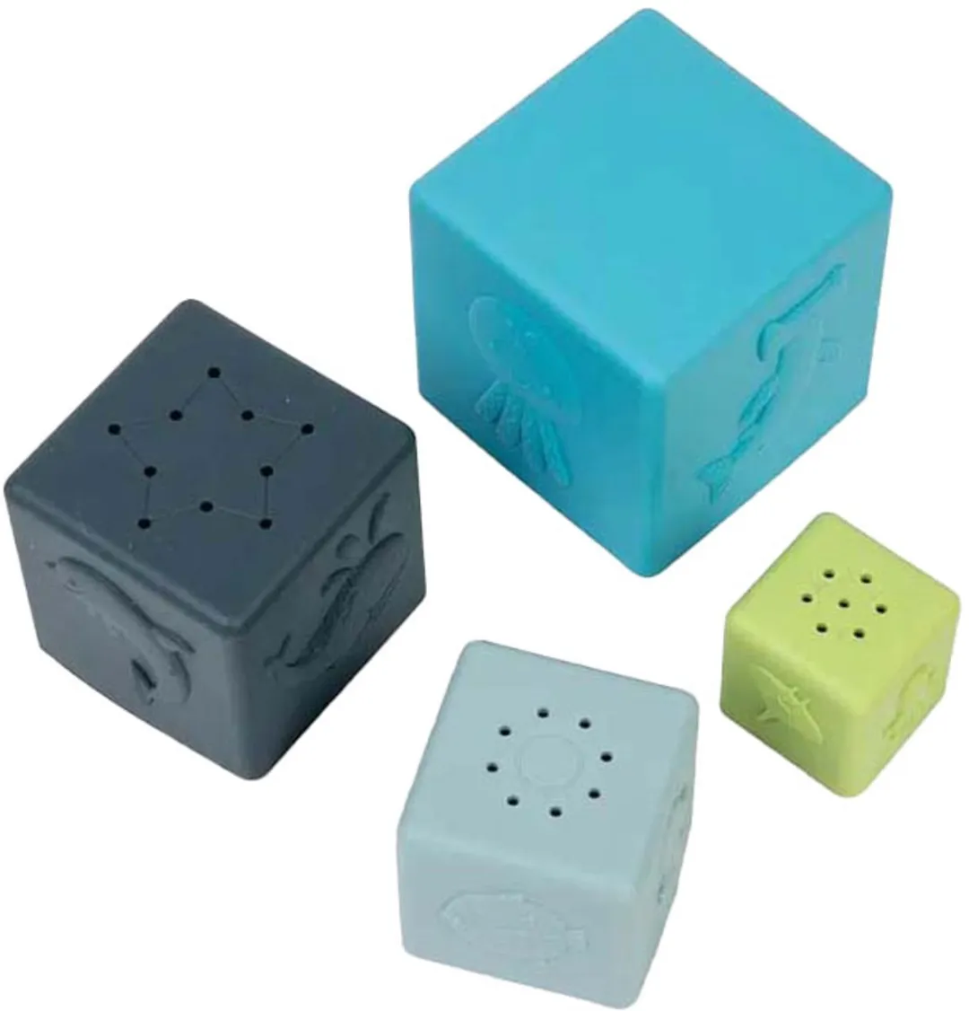 BIGJIGS Stapelblokken 4-delig - Multicolor