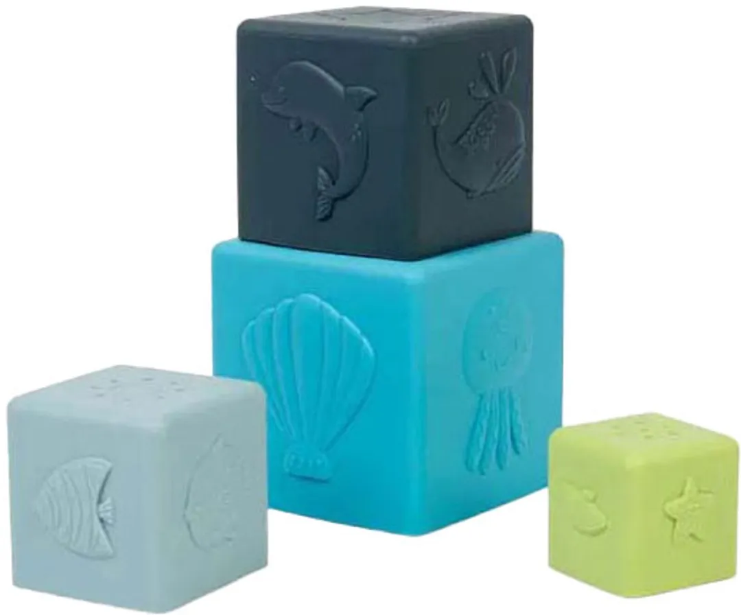 BIGJIGS Stapelblokken 4-delig - Multicolor