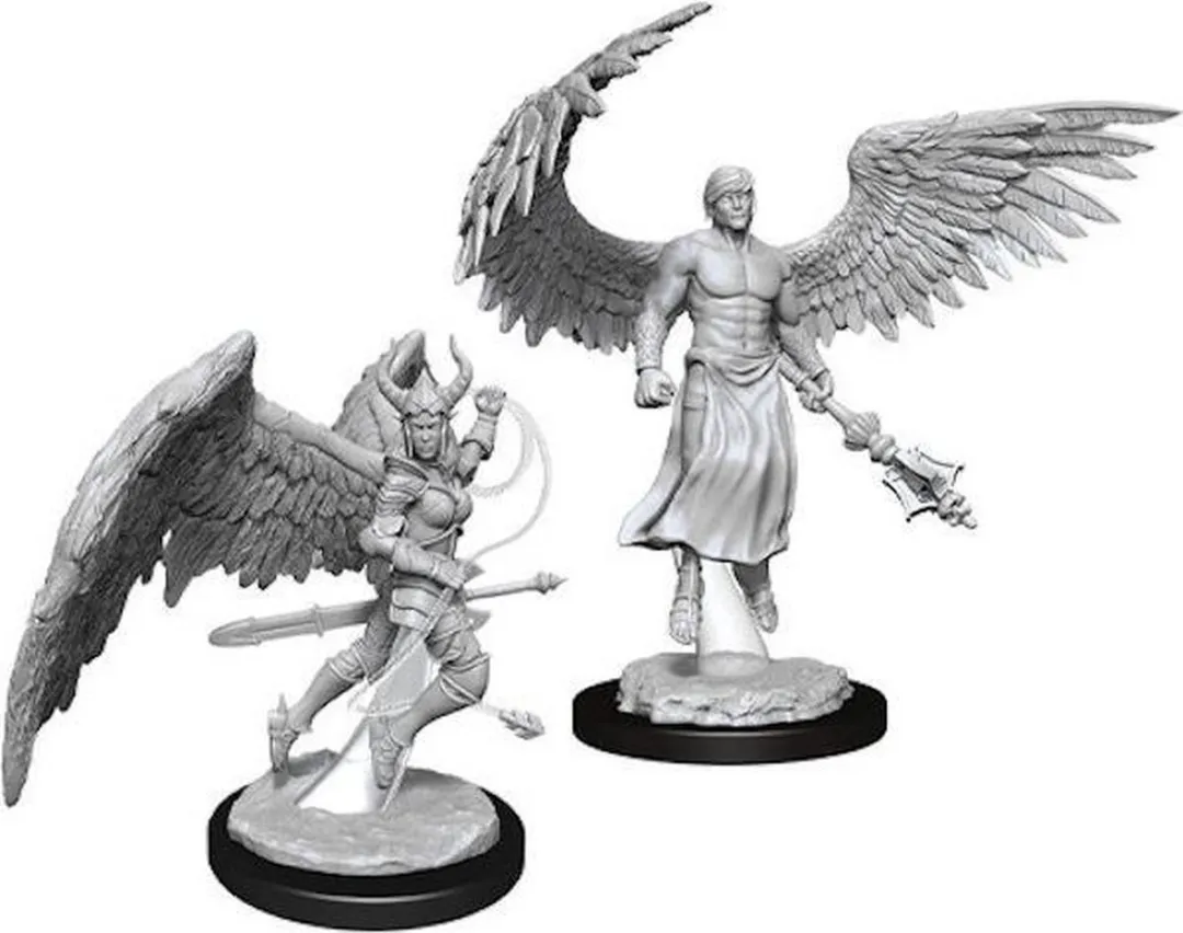Wizkids Nolzur's Marvelous Deva & Erinyes Miniatuur 90157 - Ongeverfd