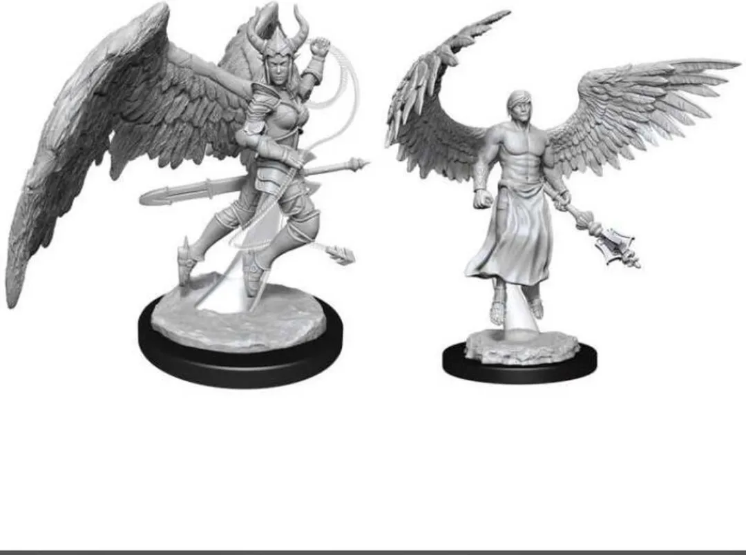 Wizkids Nolzur's Marvelous Deva & Erinyes Miniatuur 90157 - Ongeverfd