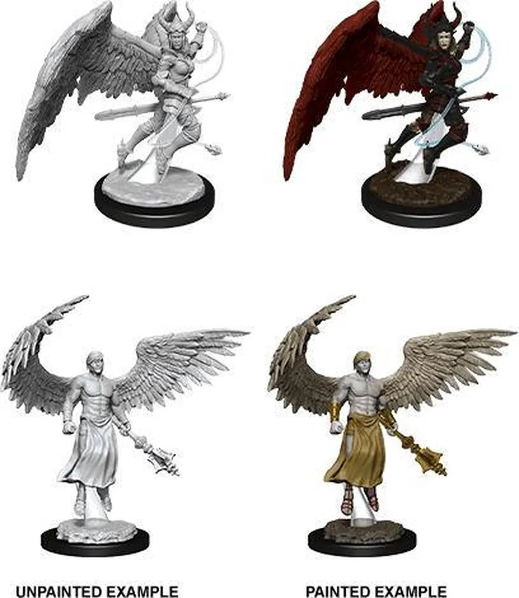 Wizkids Nolzur's Marvelous Deva & Erinyes Miniatuur 90157 - Ongeverfd