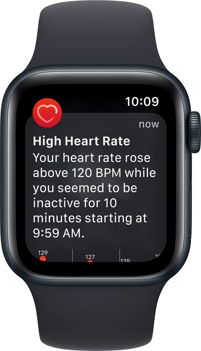 Apple Watch SE 2022 40mm - Middernacht Aluminium - Wit