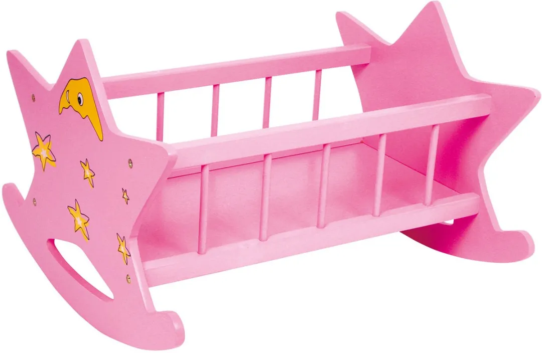 Small Foot Poppenwieg Star Hout - Roze