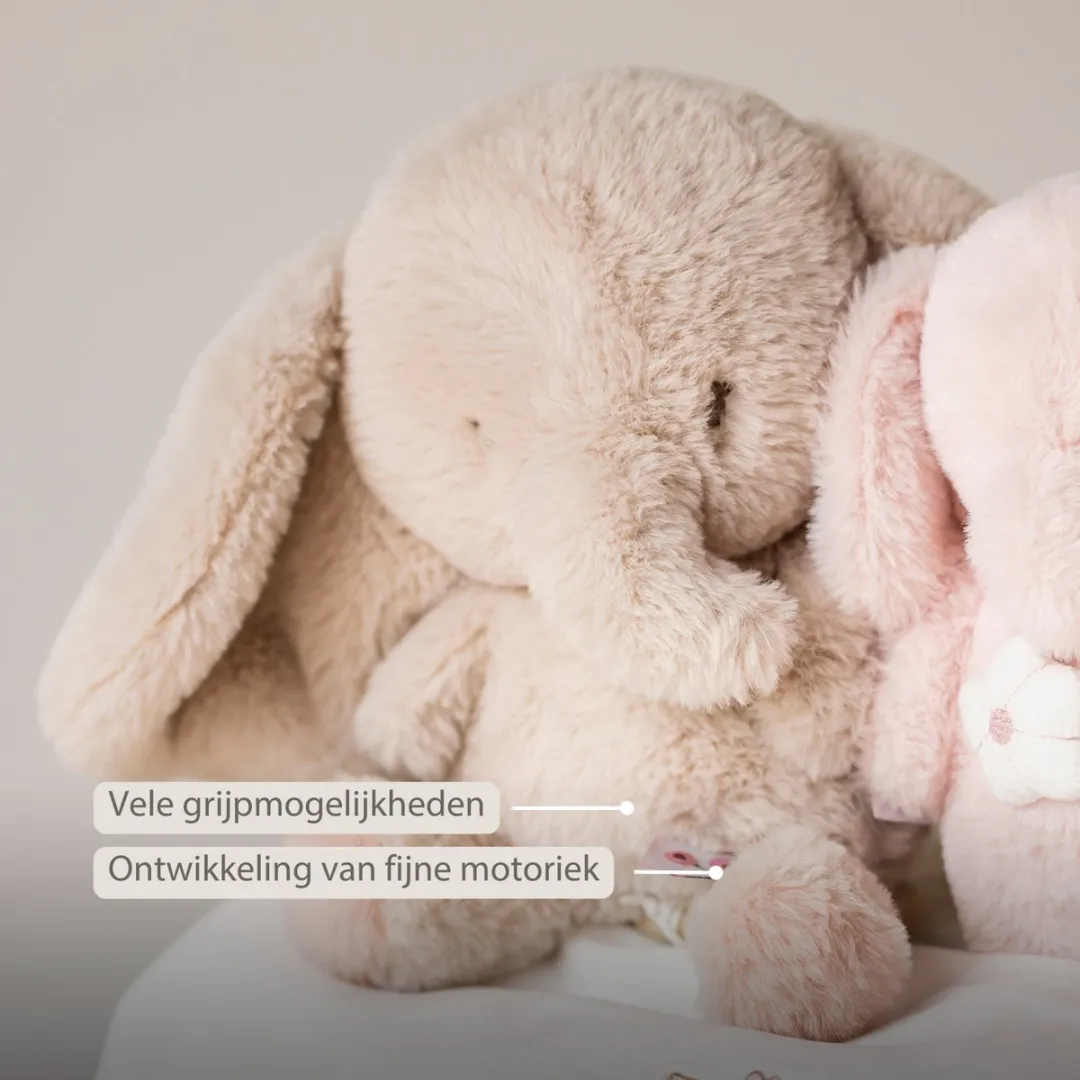 Nattou FanFan Muziekknuffel Olifant 25cm - Zand