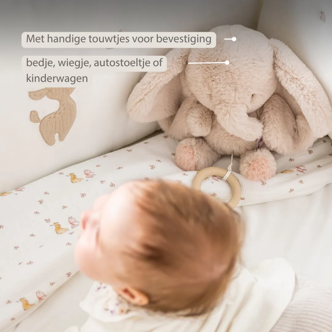 Nattou FanFan Muziekknuffel Olifant 25cm - Zand