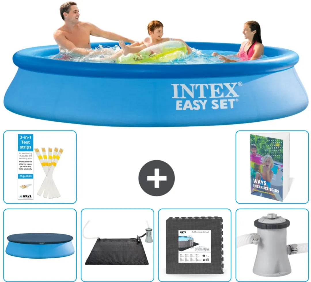 Intex Easy Set Zwembad 305cm - Blauw - 7-delig