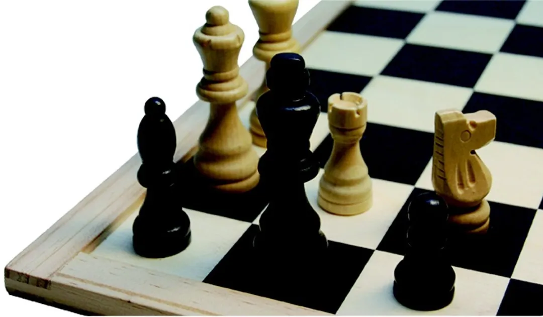 HOT Games Schaak/Dambord 40cm - Zwart/Wit