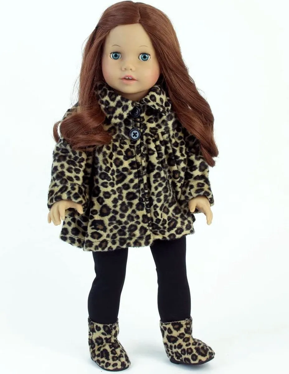 Sophia's by Teamson Kids Poppenkledingset Luipaard - Babypop XS
