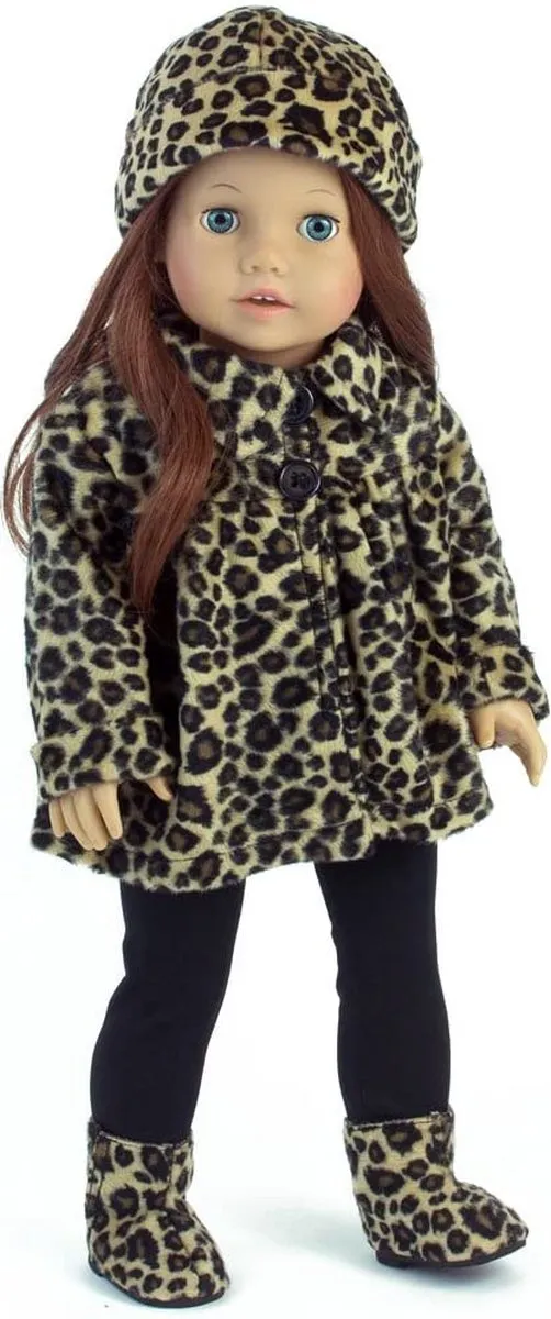 Sophia's by Teamson Kids Poppenkledingset Luipaard - Babypop XS