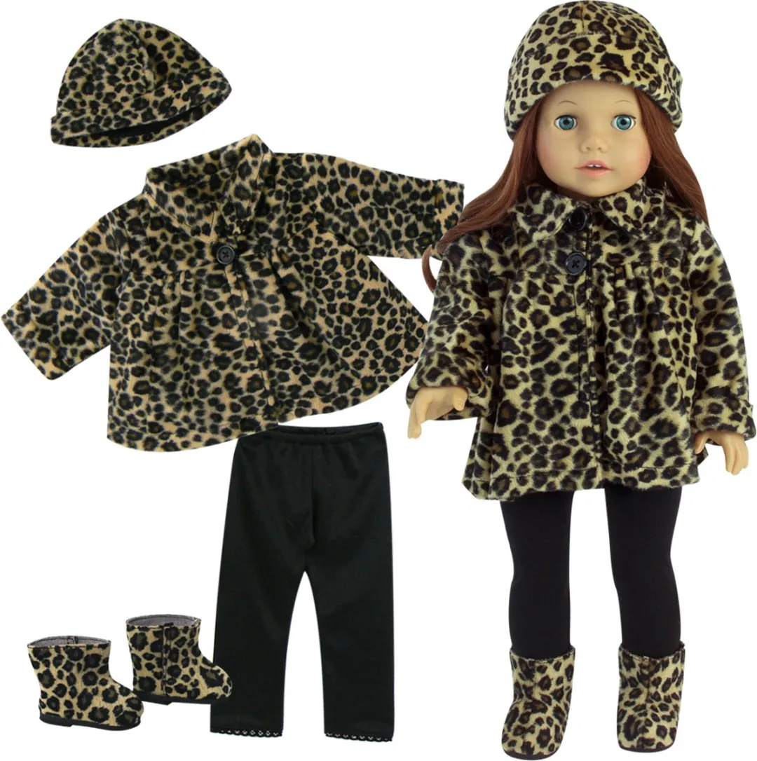 Sophia's by Teamson Kids Poppenkledingset Luipaard - Babypop XS