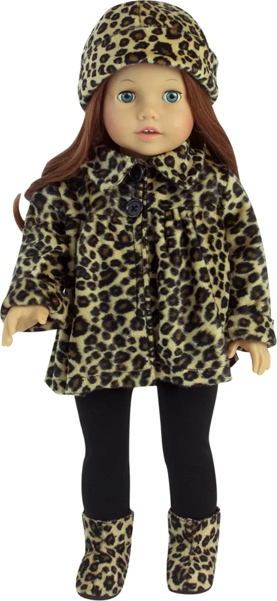 Sophia's by Teamson Kids Poppenkledingset Luipaard - Babypop XS