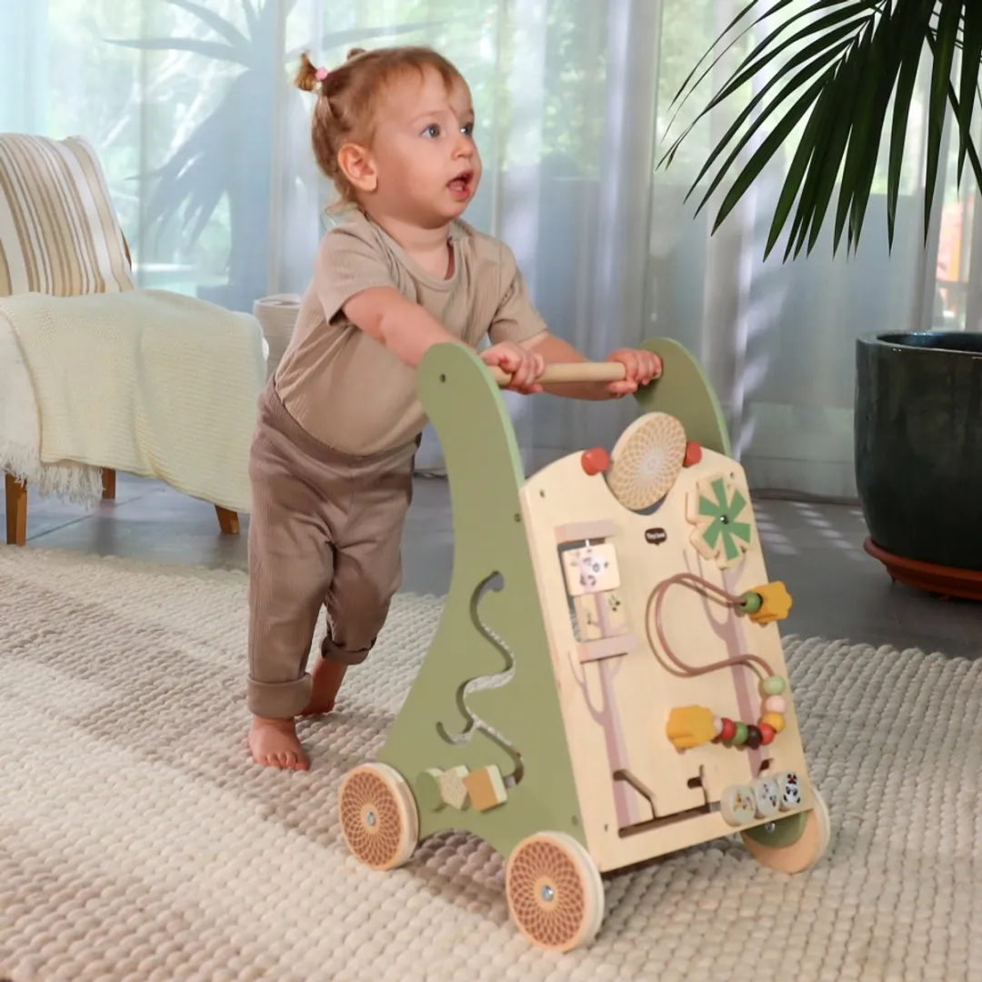 Tiny Love Wooden Activity Walk Behind Looptrainer - Boho Chic