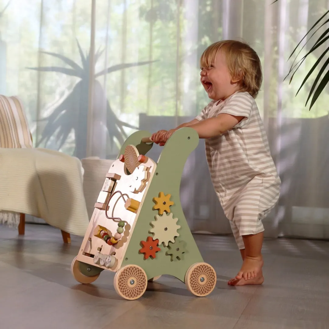 Tiny Love Wooden Activity Walk Behind Looptrainer - Boho Chic