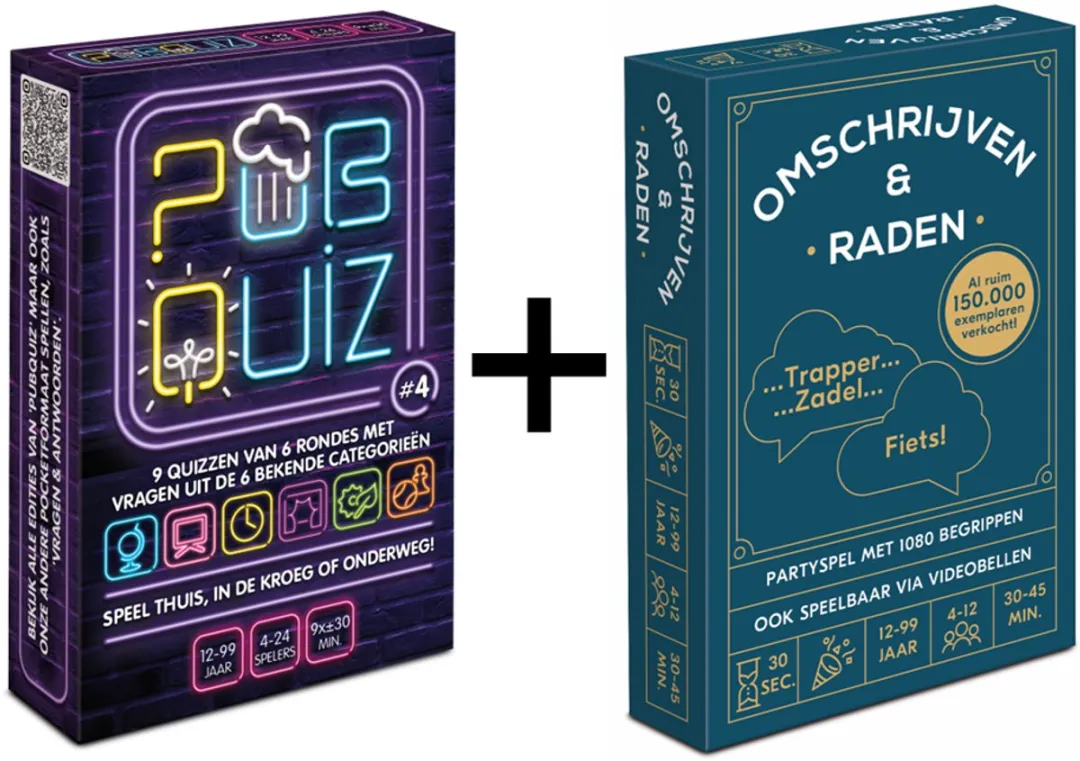 Combi-Deal Pubquiz #4 & Omschrijven & Raden - 198 Vragen