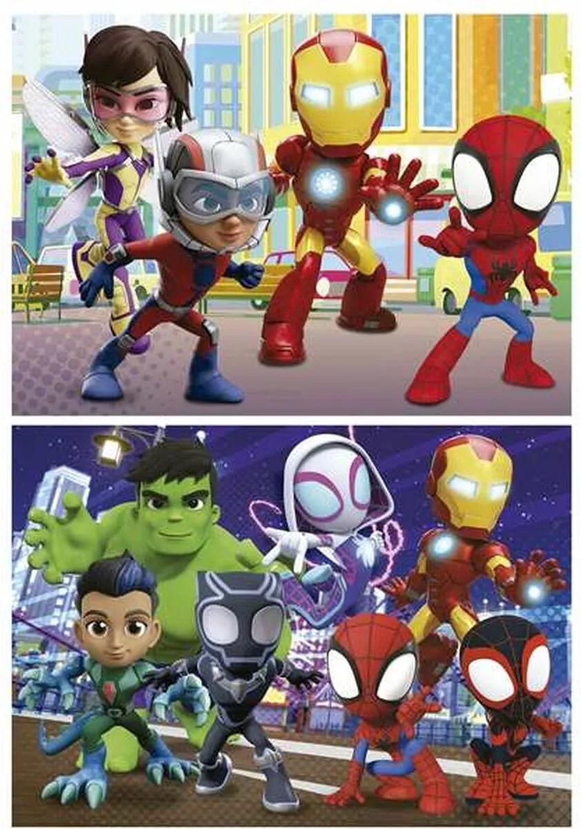 Educa Spidey Amazing Friends Puzzels - 2 Stuks
