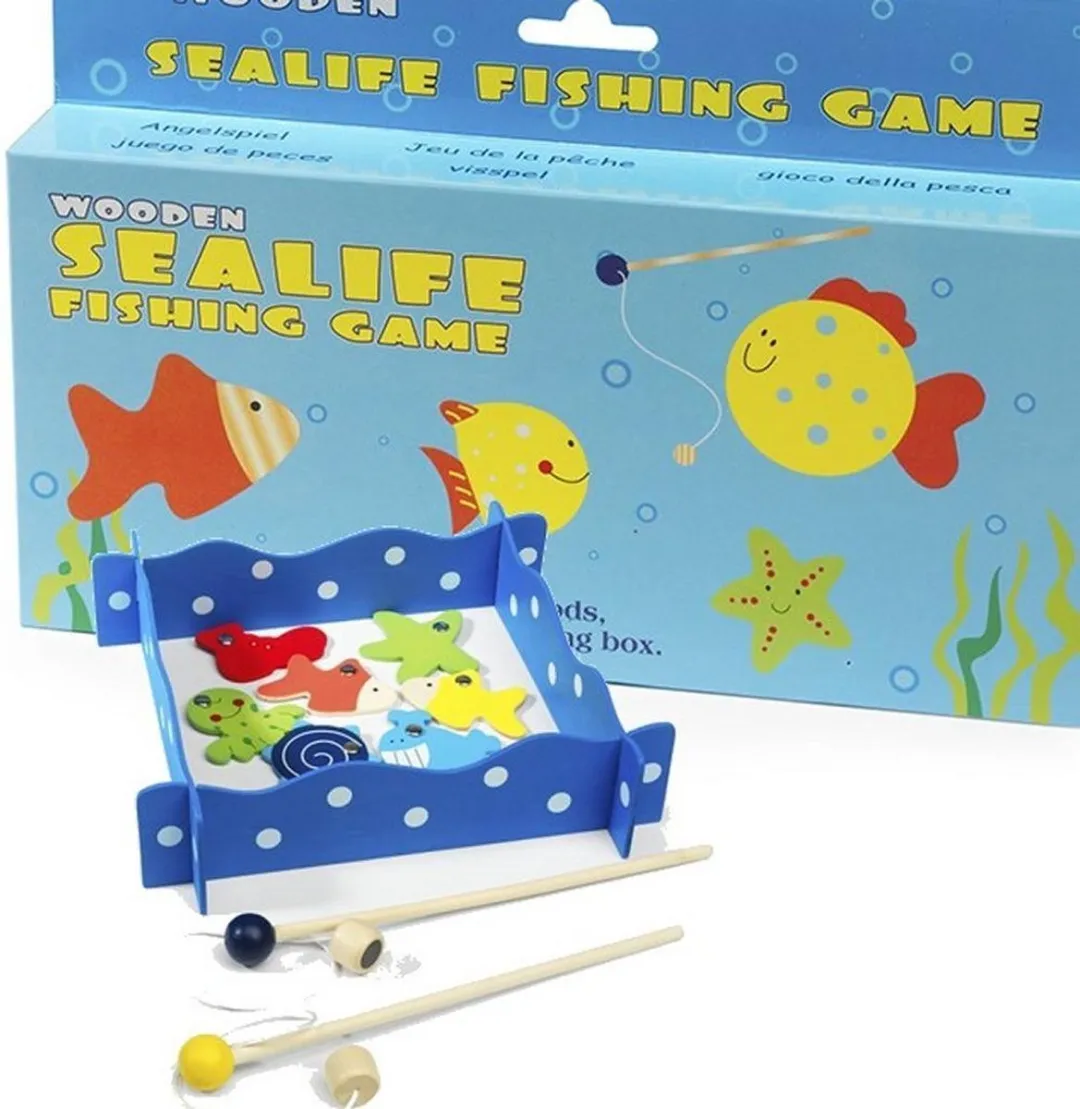 Simply For Kids Houten Hengelspel Met Visjes - 8717278834108