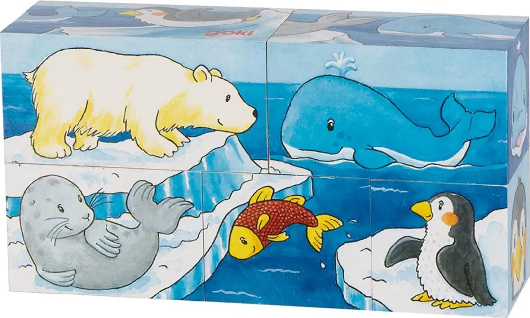 Goki Safari & Arctic Puzzel - 5 Stuks - Multicolor