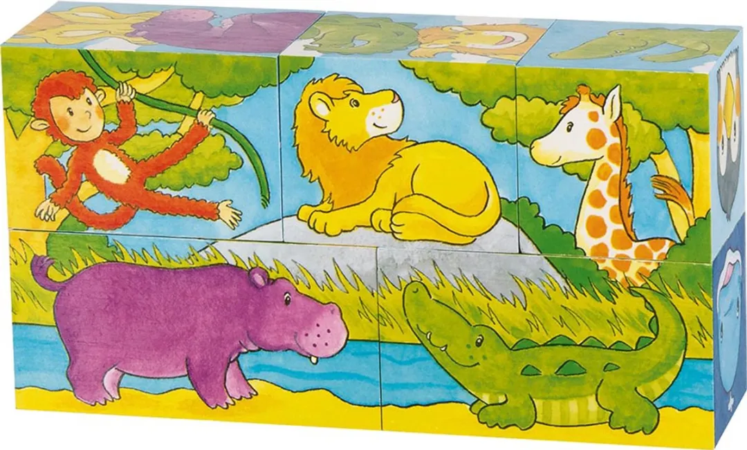 Goki Safari & Arctic Puzzel - 5 Stuks - Multicolor