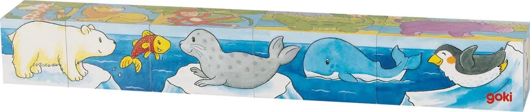 Goki Safari & Arctic Puzzel - 5 Stuks - Multicolor