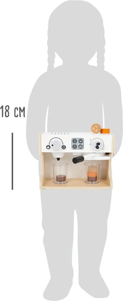 Small Foot Houten Bistro Koffiemachine - 9-delig Multicolor