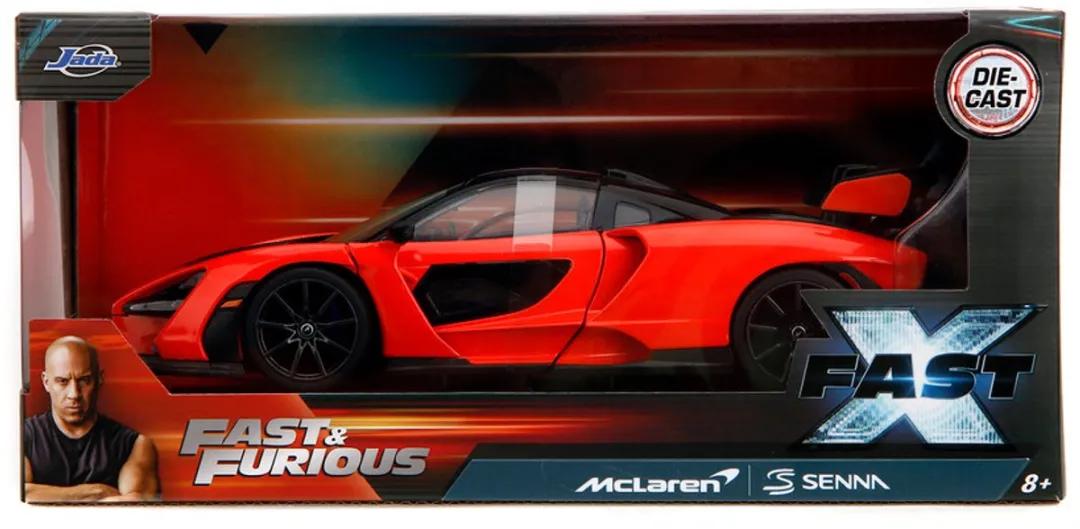 Jada Toys Fast & Furious Diecast Model 1/24 McLaren Senna Vehicles