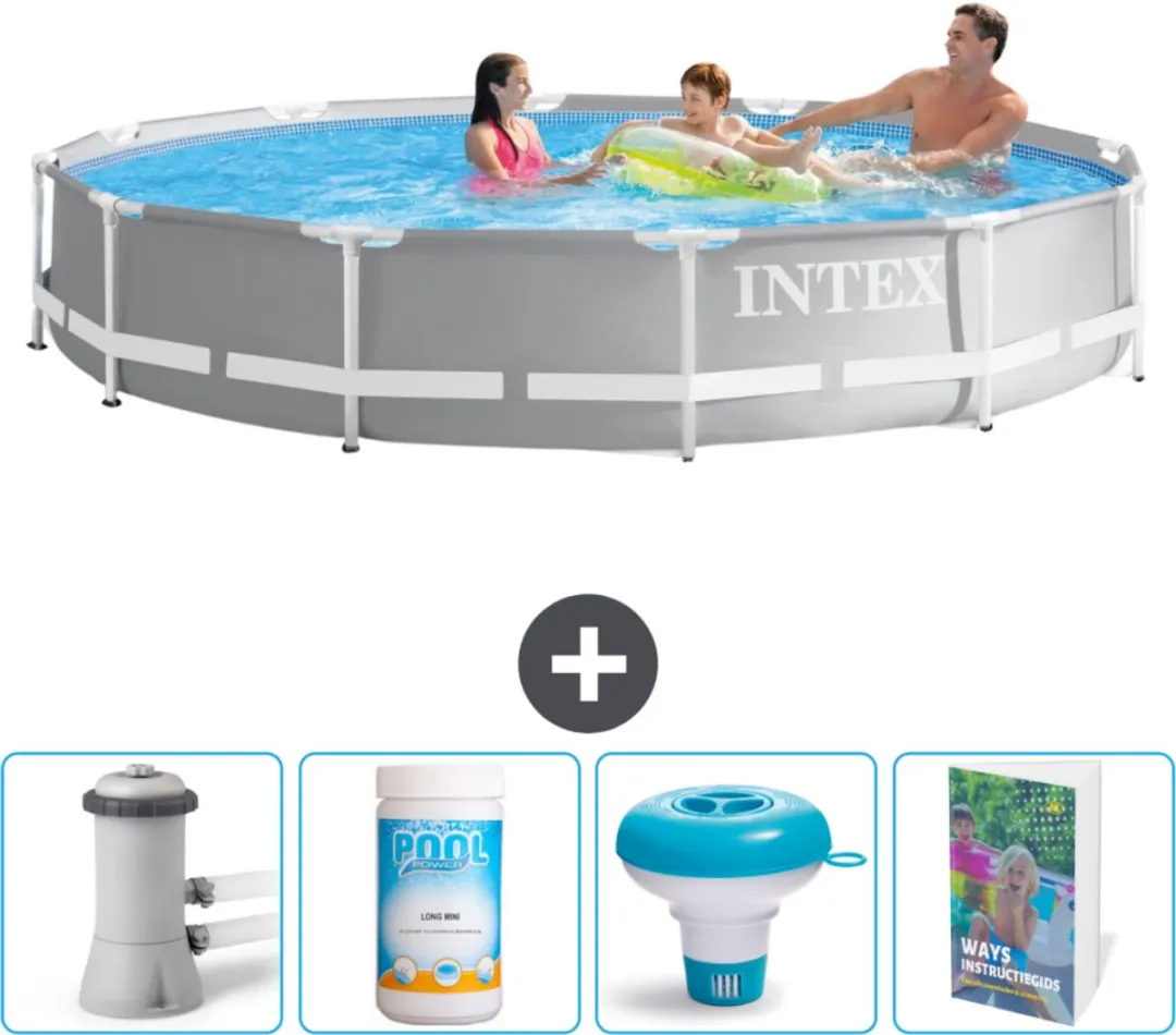 Intex Rond Prism Frame Zwembad 366x76cm