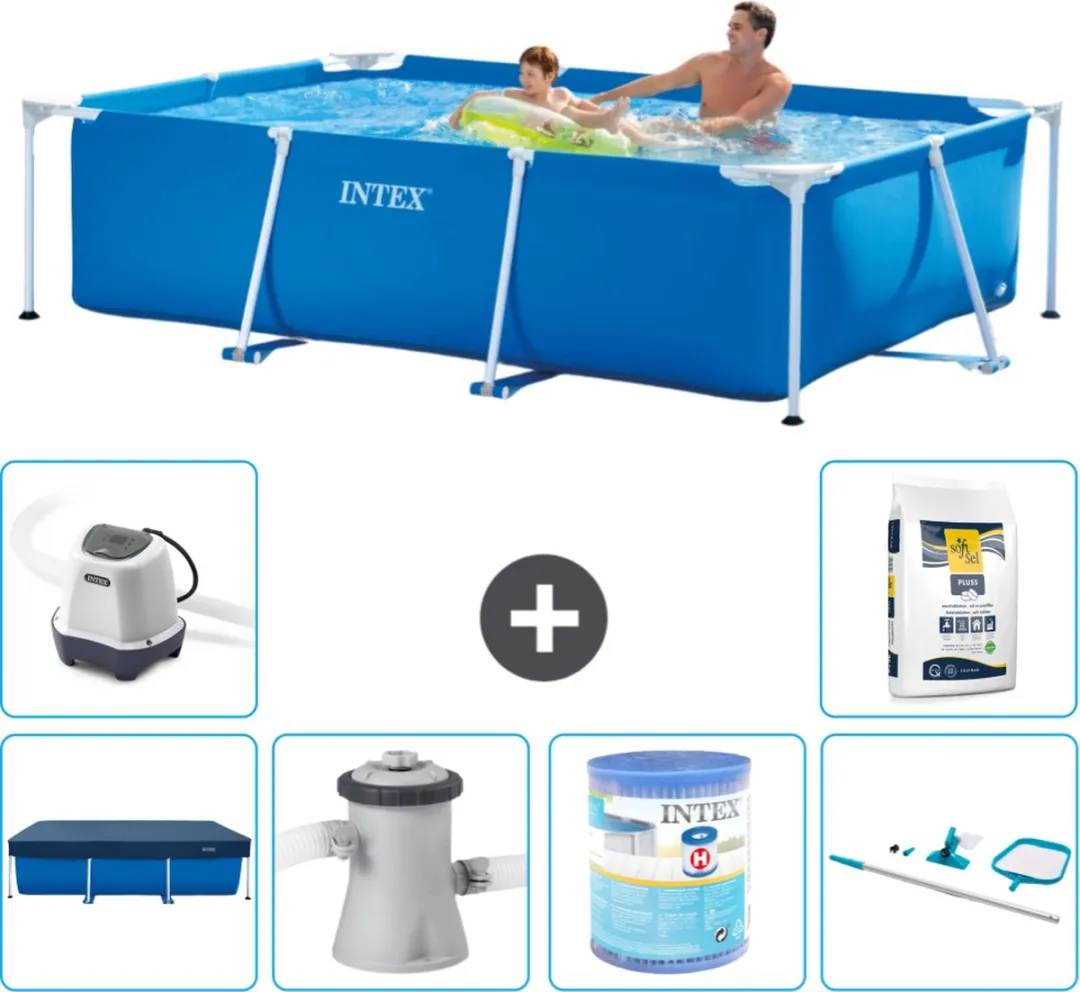 Intex Rechthoekig Frame Zwembad 260x160cm - Blauw - 2282L - afbeelding 3 van 6