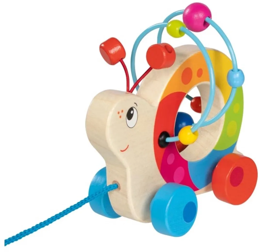 Goki Trekdier Slak Multikleur - 14x6,8x12,5cm