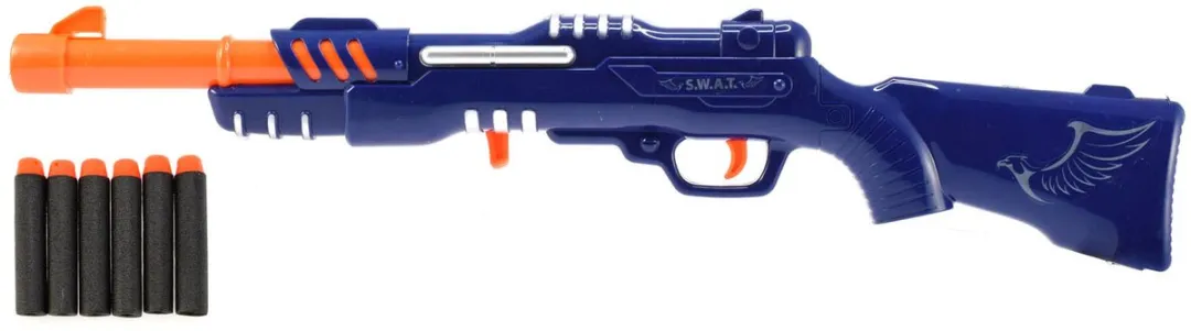 Toi-Toys Politiegeweer 32587B - 6 Foampijlen